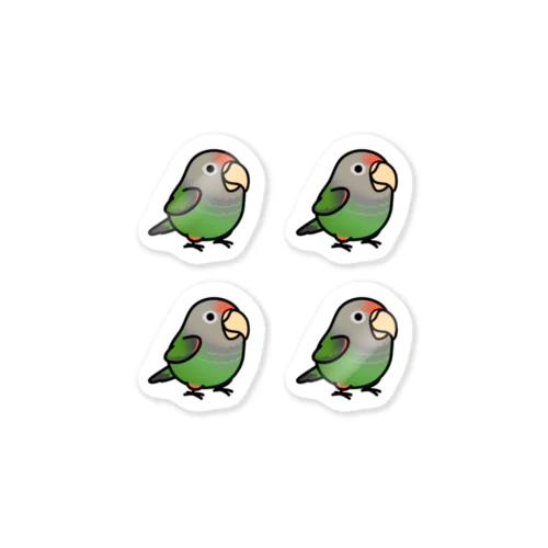 Chubby Bird ハネナガインコ　 Sticker