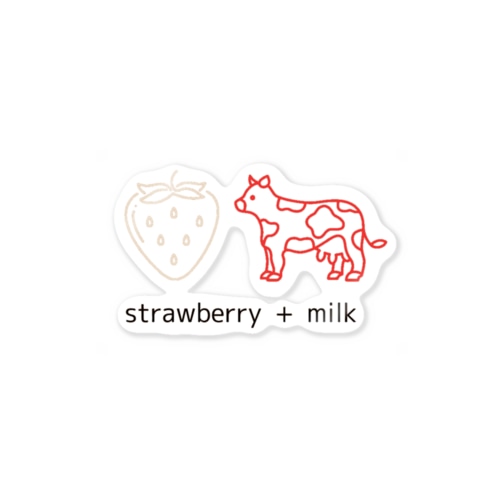 いちごミルク Sticker