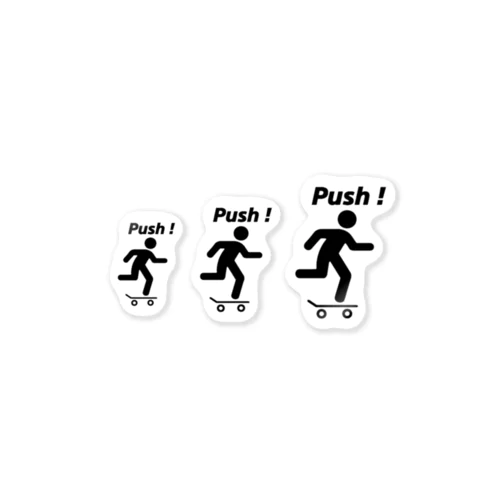 Push ! Push ! Push ! ステッカー