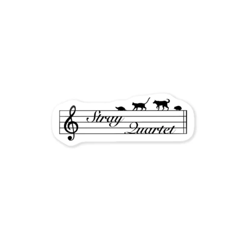 ストレイカルテット（Stray Quartet）ロゴ Sticker