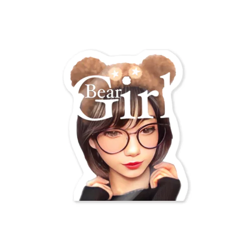 Bear Girl ☆◡̈ ステッカー