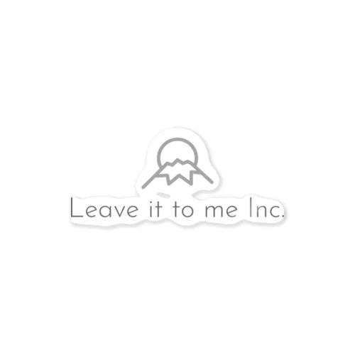 Leave it to me Inc.オリジナルグッズ（グレーロゴ） Sticker