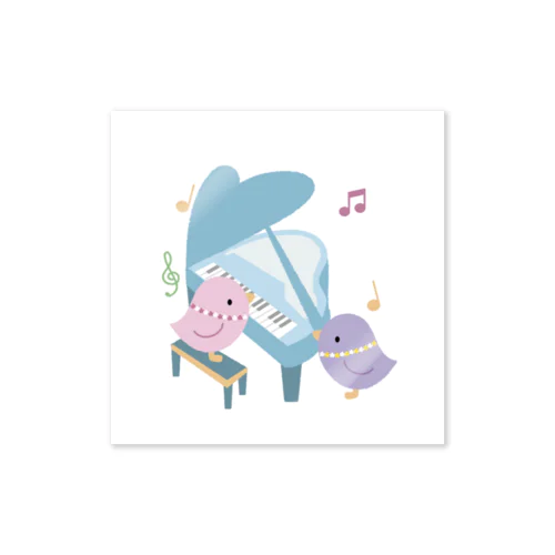 小鳥さんのピアノ弾き語り練習会♪ Sticker