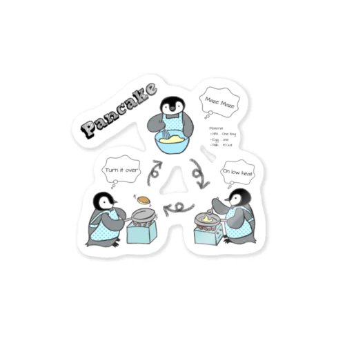 (英語Ver.)誰でもできる簡単ぱんけーき Sticker