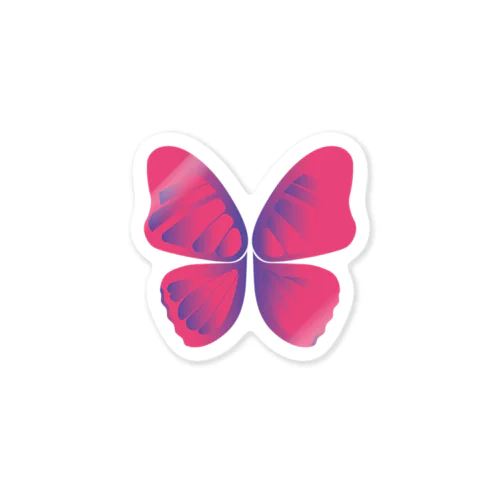 BUTTERFLY (RED) Sticker