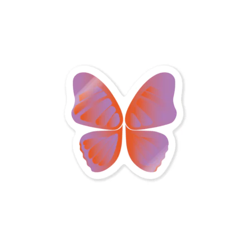 BUTTERFLY (ORANGE) ステッカー