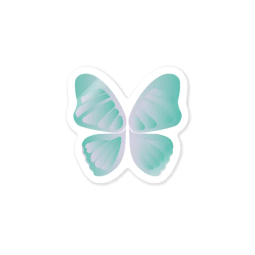 BUTTERFLY(MINT) ステッカー