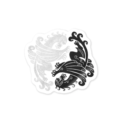 羽人　陰陽紋風 Sticker