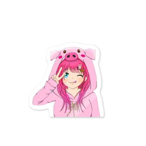 りったん2代目アイコンのステッカー🐽 Sticker