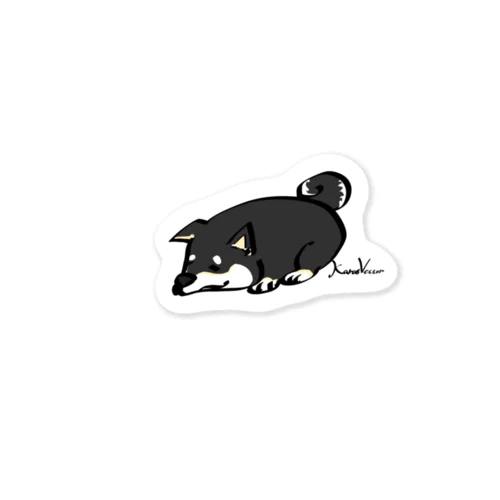 力尽きた柴犬くん Sticker