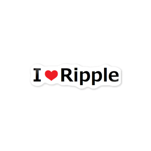 I Love Ripple Sticker