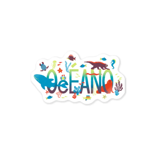 El Océano（背景透明） Sticker