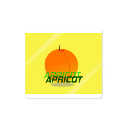 apricot. Sticker