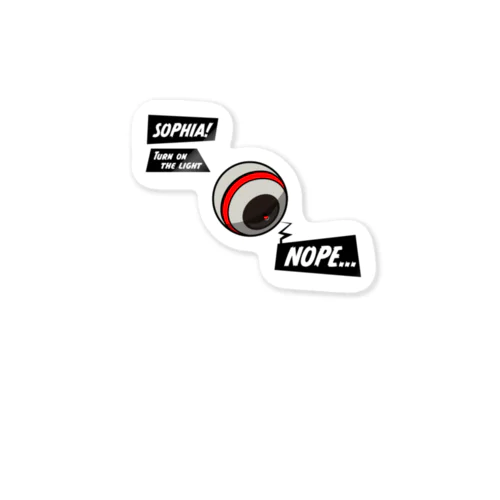 NOPE Sophia Sticker