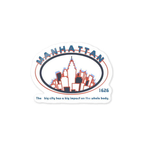 Manhattan 1626 Round Ver. Sticker