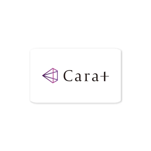 Carat　ロゴ　長方形 ステッカー