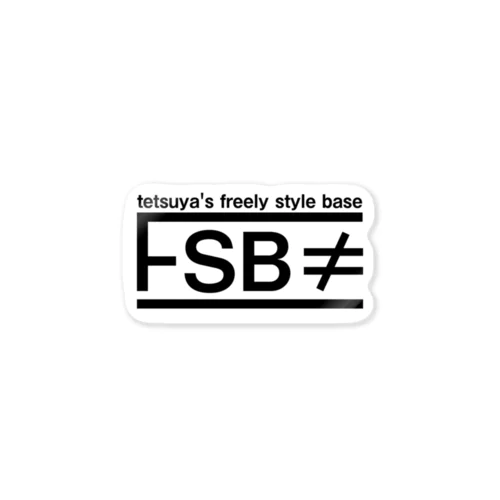 【tetsuya's freele style base】ロゴステッカー ステッカー