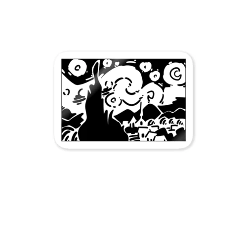 星月夜（ほしづきよ、英語: The starry night） Sticker