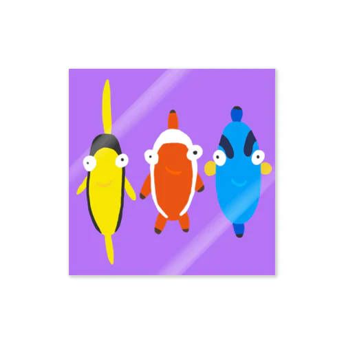 ギョっとして魚(有名な魚チーム) Sticker