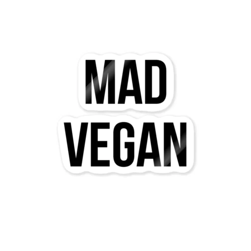 mad vegan（黒文字） ステッカー