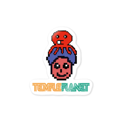 タコTemplePlanet Sticker