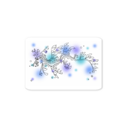 リーフィーシードラゴン　ポワポワ付き Sticker
