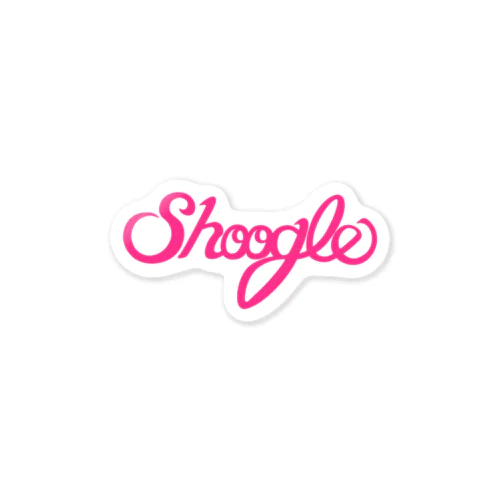 Shoogle(シューグル)ロゴ ピンク Sticker