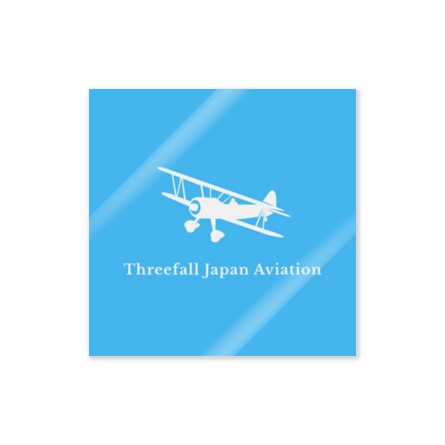 【Threefall Japan Aviation 】公式ロゴグッズ Sticker