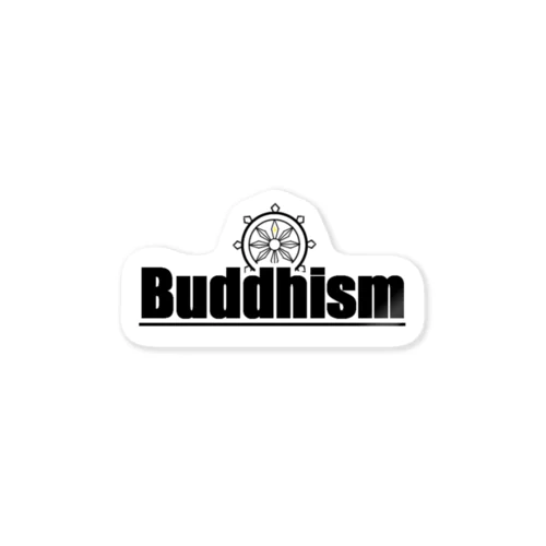【ロゴ】Buddhism(ブディズム）シリーズ ステッカー