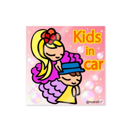 KIDS-in car Sticker