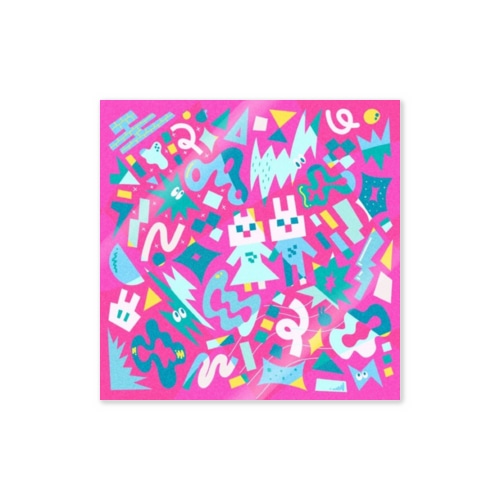 Kitty and Bunny Sticker
