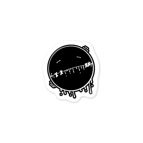 peaceful death Sticker