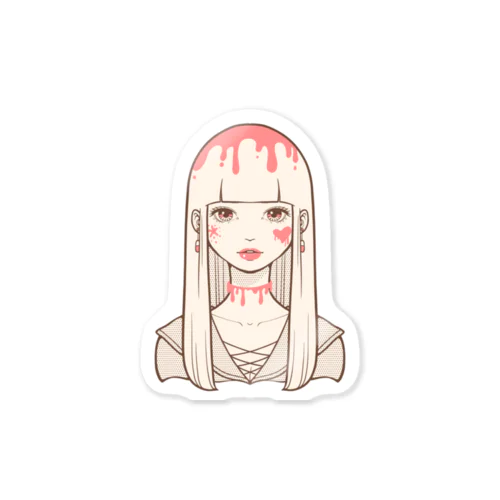 ホラーガール Sticker