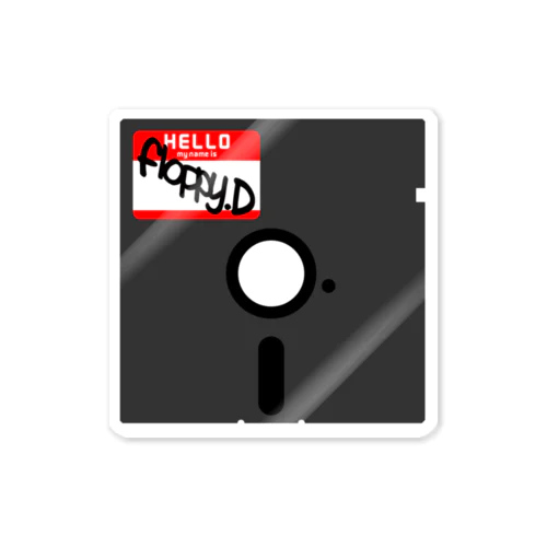 floppy.D Sticker