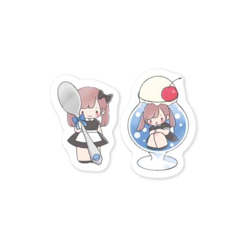 喫茶Shangrila_るり Sticker