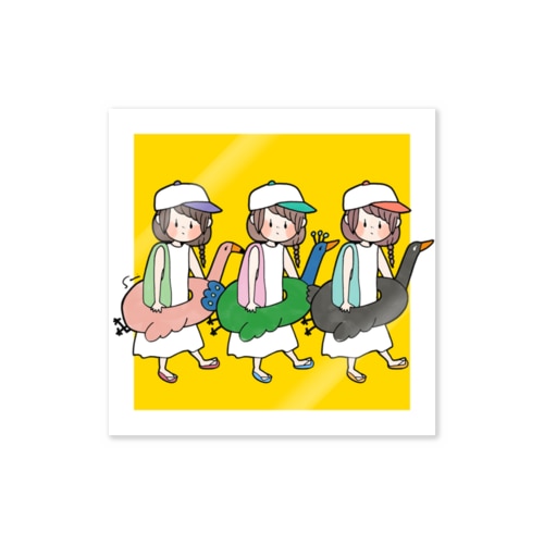 オキニのうきわ Sticker