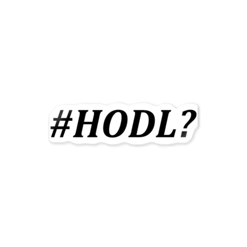 HODL Sticker