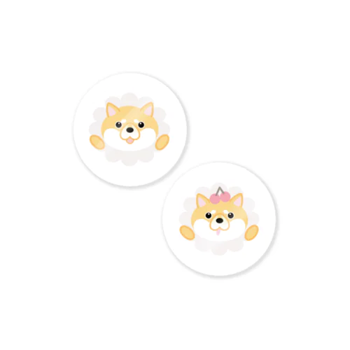 Hello~!! SHIBA-WAN mini Sticker