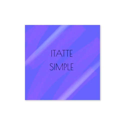 ITATTE SIMPLE いたってシンプル シリーズ Sticker