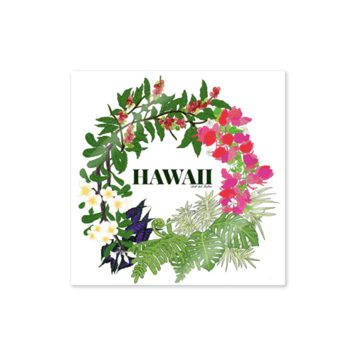 花輪HAWAII ステッカー