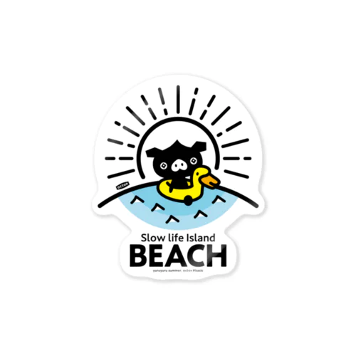 octon Slow life Island BEACH #basic Sticker