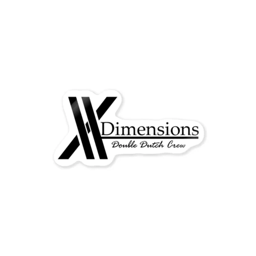 X-Dimensions logo ステッカー