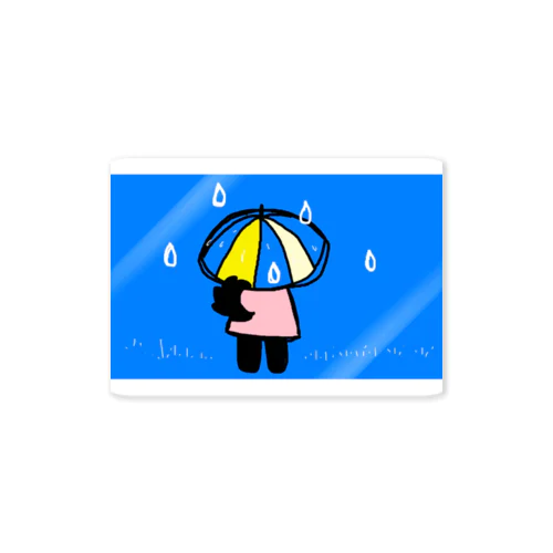 雨の日のクローネちゃん Sticker