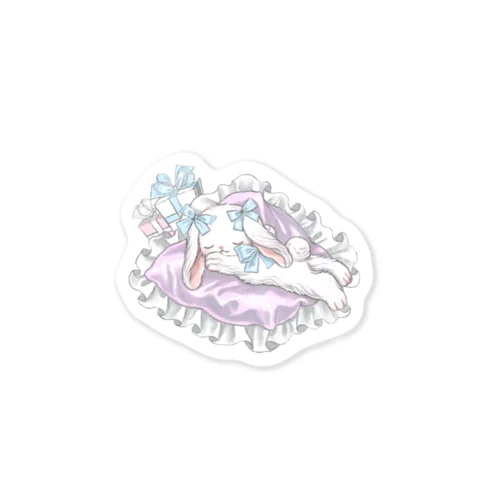 すやすやねむるうさ Sticker