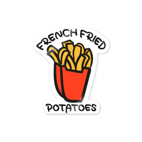 フライドポテト-FRENCH FRIED POTATOES- ステッカー