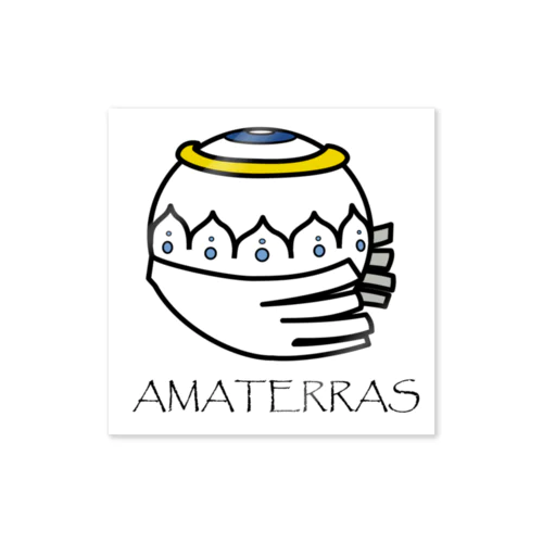AMATERRAS with letters. ステッカー