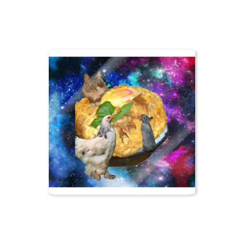 space KATSUDON ステッカー