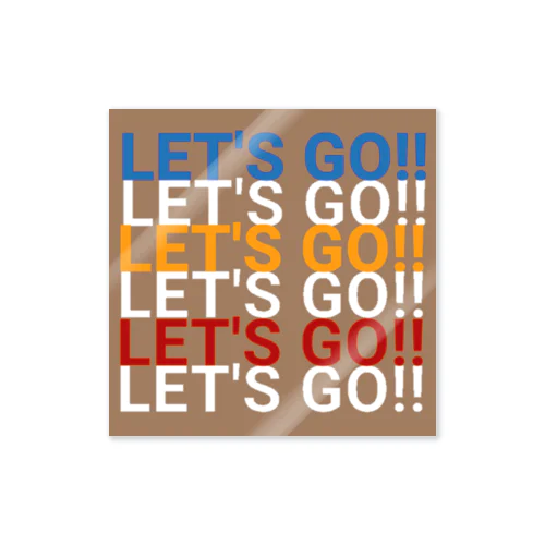 LET'S GO!! Sticker