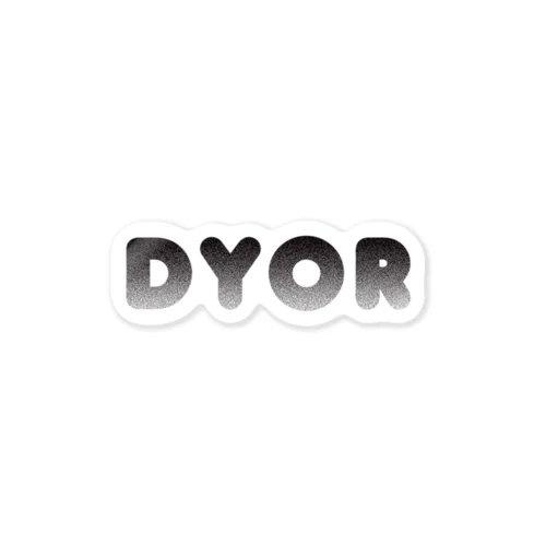 DYOR（Do your own research） ステッカー