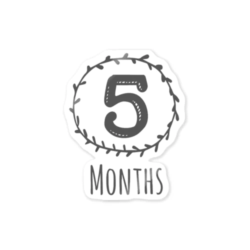 5months ステッカー